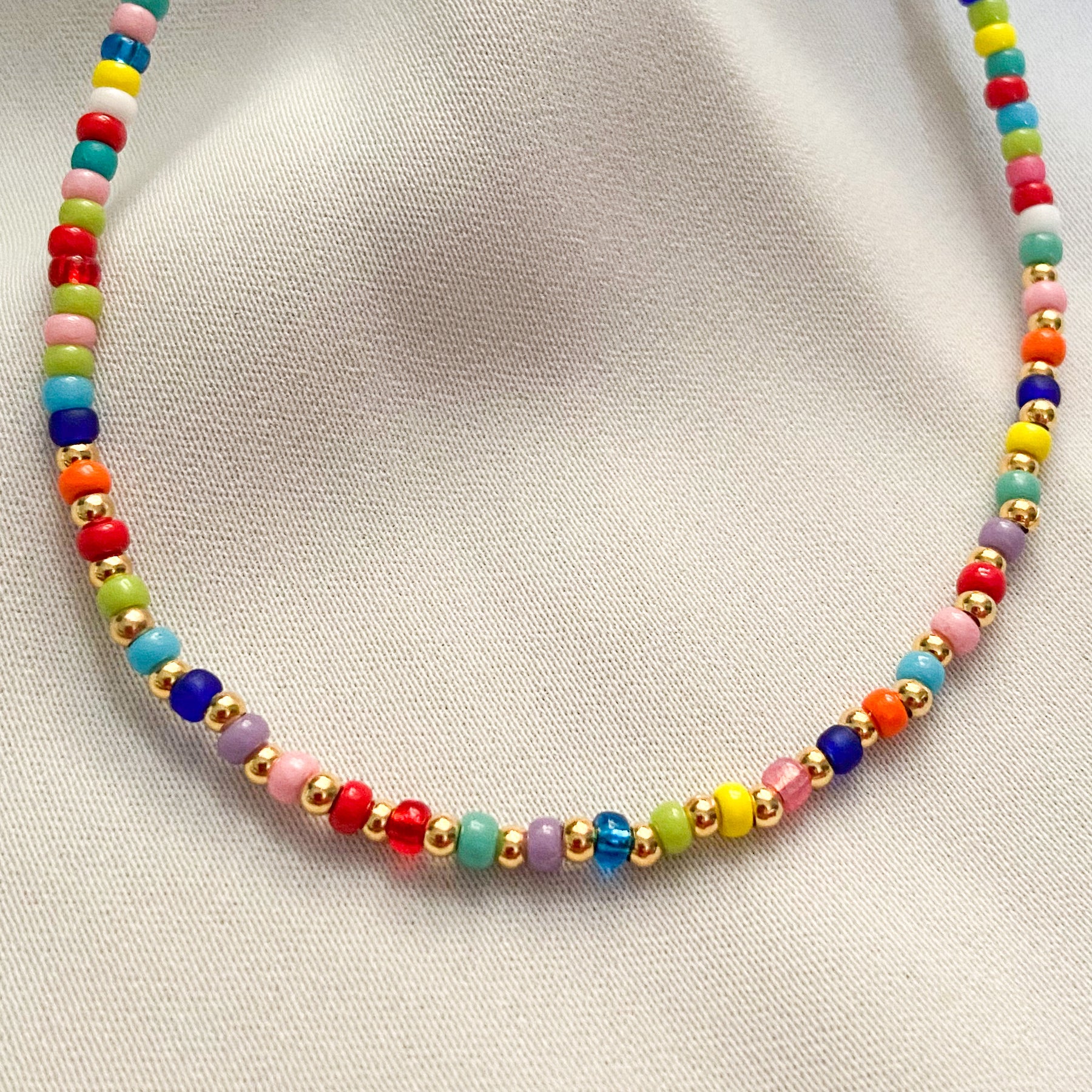 Buy LA BELLEZA Multicolor Crystal Beads Mala | Matar Mala| Jaap Mala |  Round Beads Neckpiece | Necklace Long Size Jewellery for Girls and Women at  Amazon.in